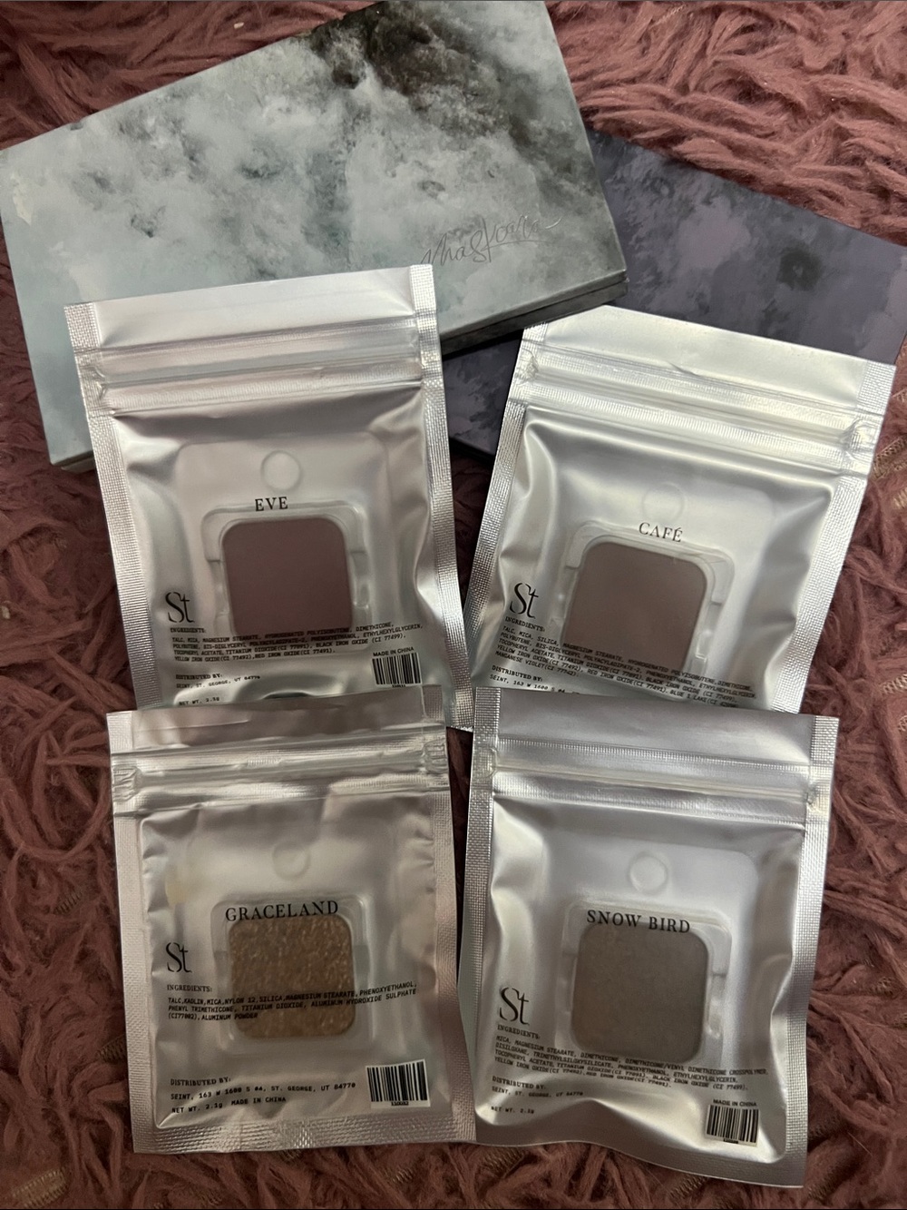 Seint bundle - Single Eyeshadow Shades - Eve, Cafe, Graceland, Snow Bird